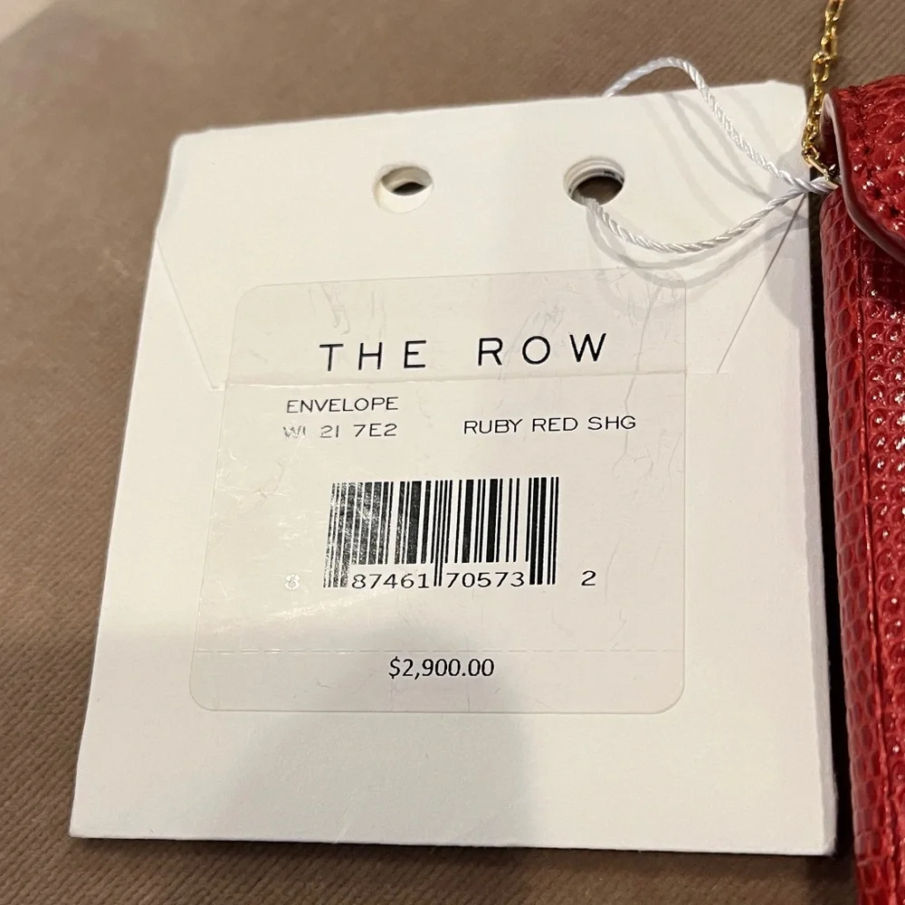 The Row Vibrant Red Clutch with Gold Chain - Picture 2 of 9